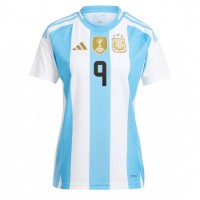 Argentinien Julian Alvarez #9 Fußballbekleidung Heimtrikot Damen Copa America 2024 Kurzarm